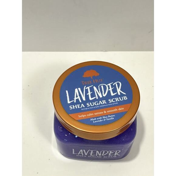 Tree Hut Lavender Shea Sugar Scrub Shea Butter Lavender & Vanilla 18 Oz RARE - Picture 2 of 5